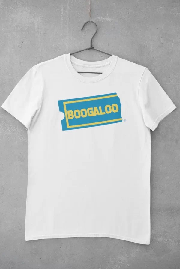 camiseta boogaloo blockbuster blanca