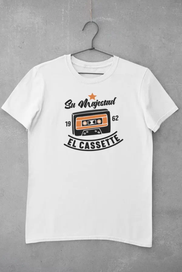 camiseta cassette blanca