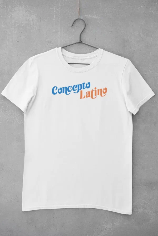 camiseta concepto latino blanca