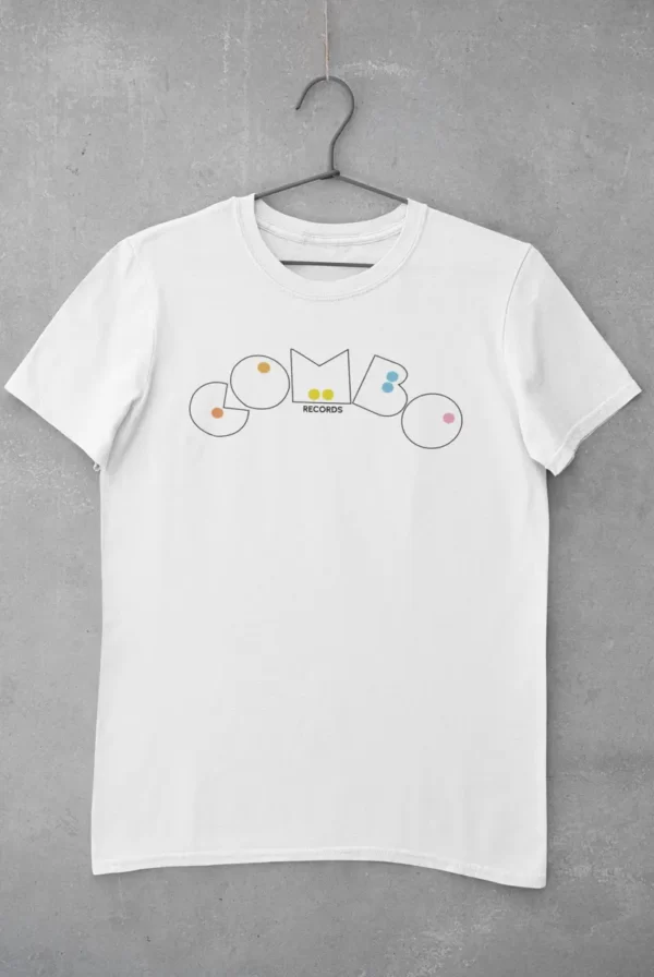 camiseta gran combo records blanca