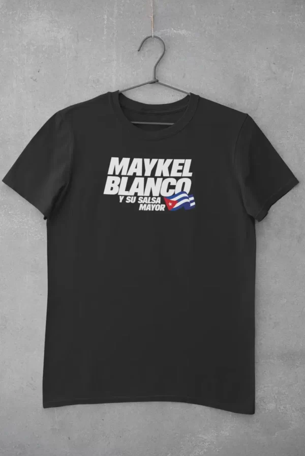 camiseta maykel blanco negra