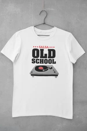 camiseta old school blanca