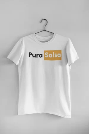 camiseta pura salsa blanca