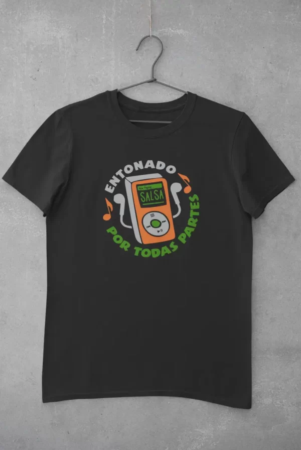 camiseta reproductor negra