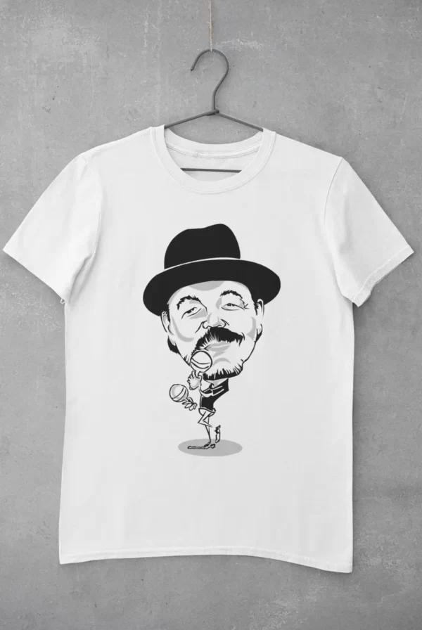 camiseta ruben blades dibujo blanca