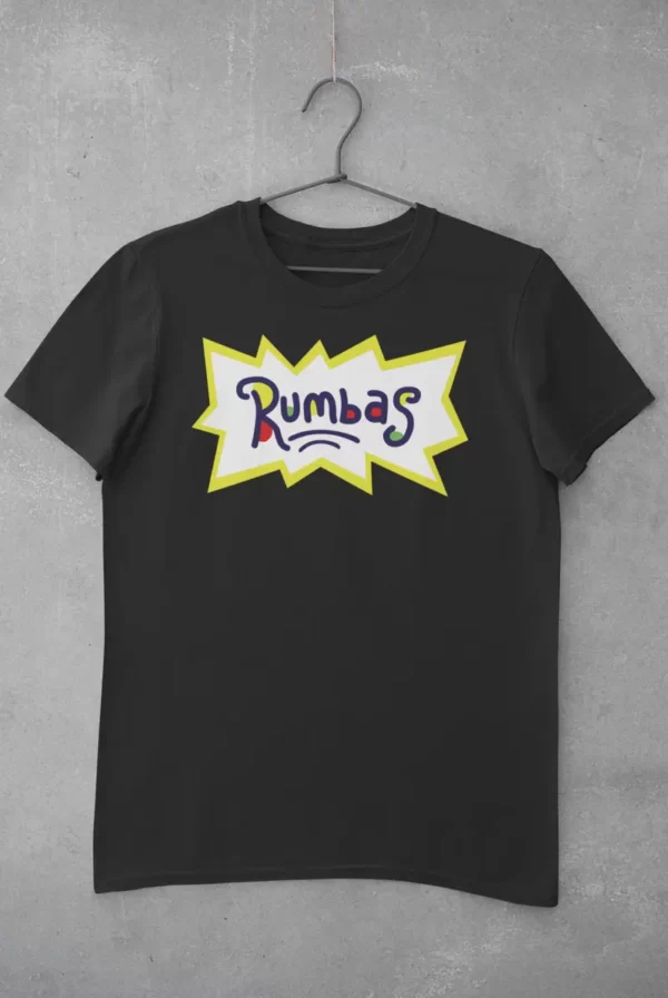 camiseta rumbas negra nubeblanca