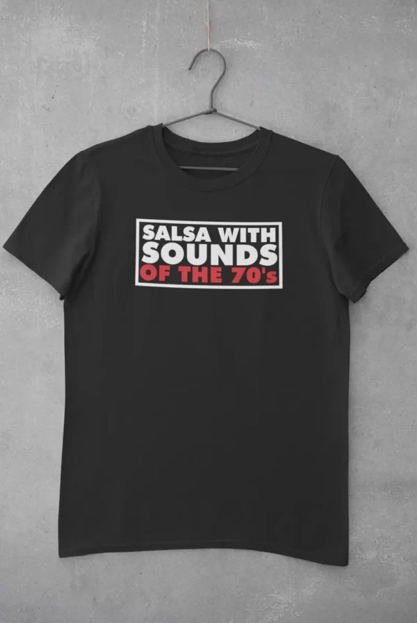 camiseta salsa 70 negra