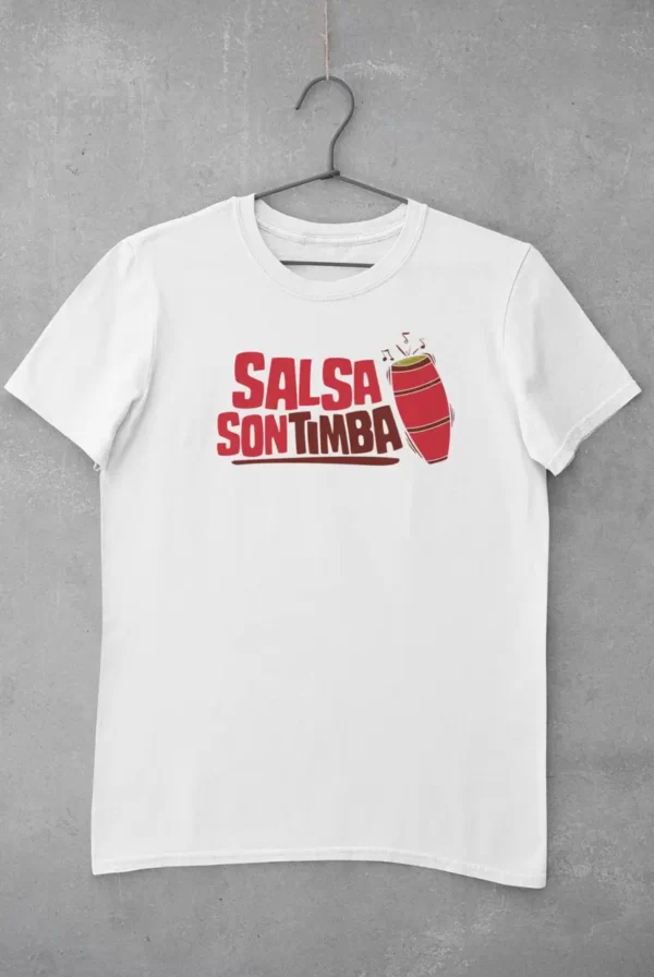camiseta salsa son timba blanca 02