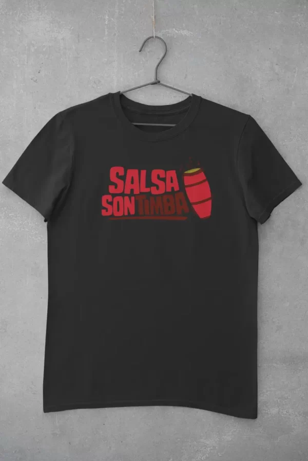 camiseta salsa son timba negra