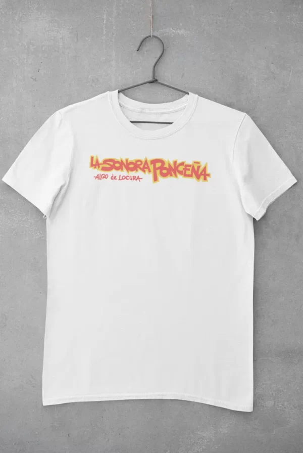 camiseta sonora poncena locura blanca