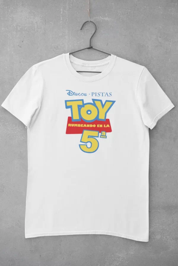 camiseta toy rumbeando blanca